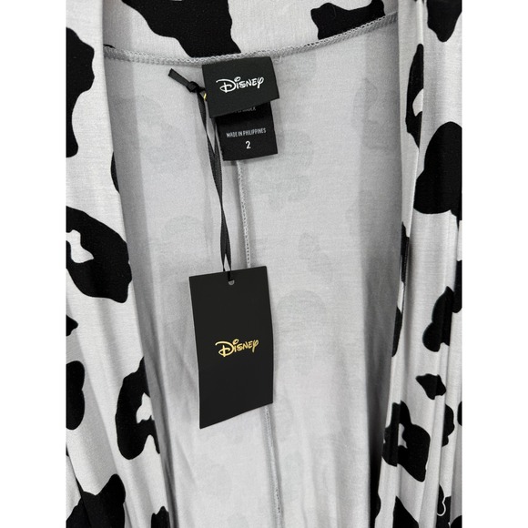 Torrid Disney Minnie Mouse Leopard Print Open Front Cardigan Gray Black Womens 2 - Picture 4 of 10